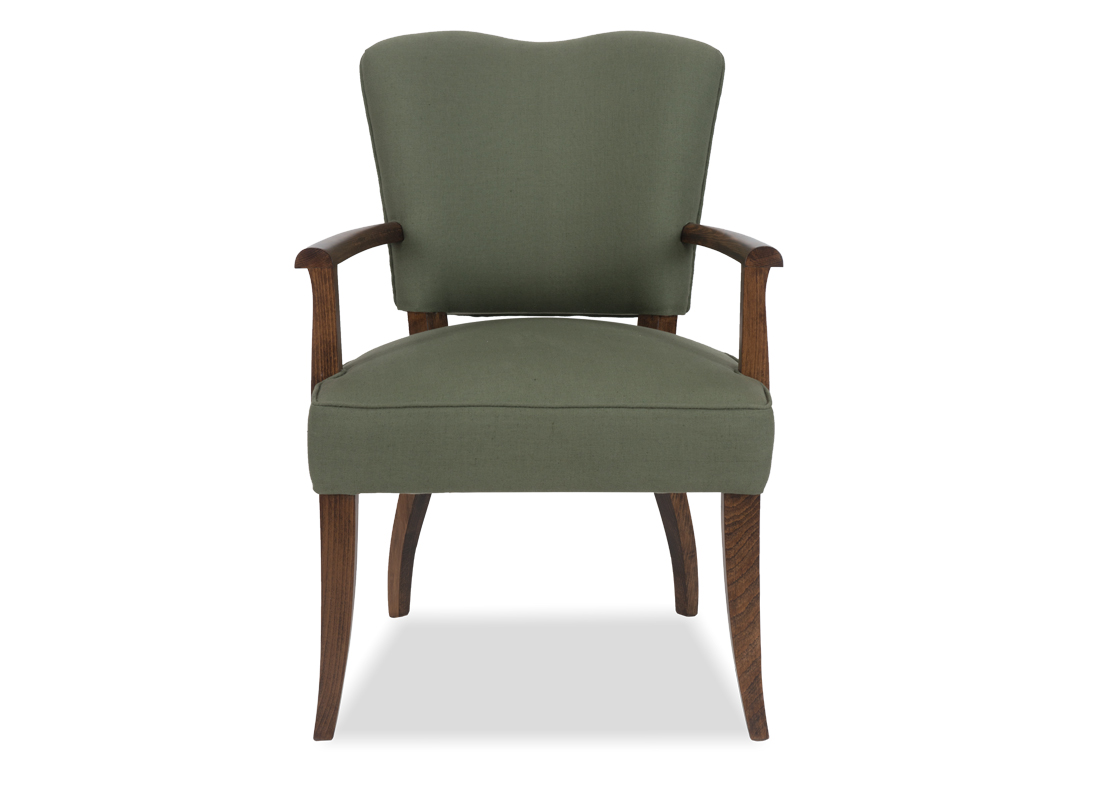 Shimla Accent Chair Spruce  Smoked Brown